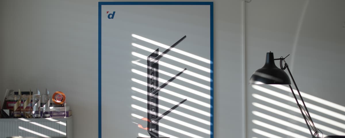 Werbeplakat Digitec mit Router