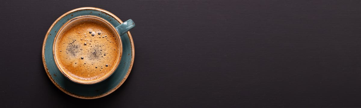 Kaffeetasse von oben