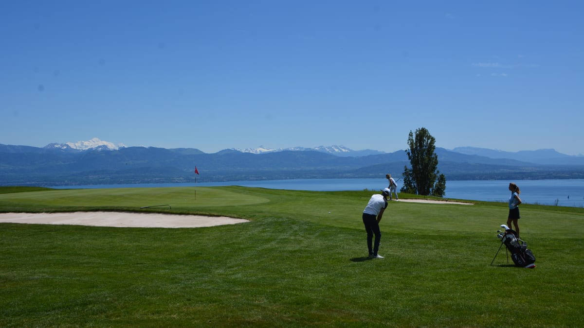 Golfer auf dem Green