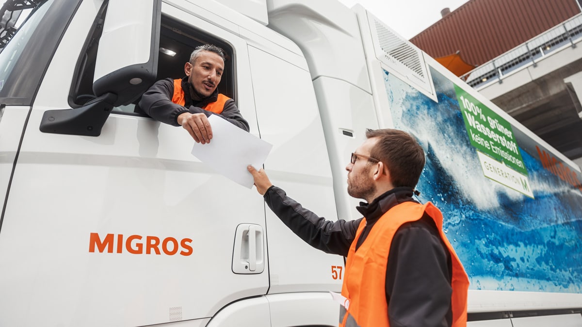Logistik Transport Lastwagenfahren