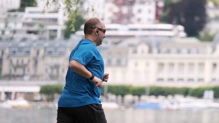 Mann am Joggen