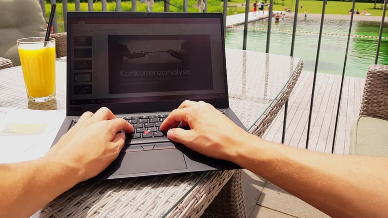 Lavoro in terrazza