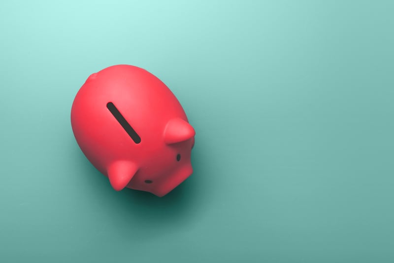 Salvadanaio rosso