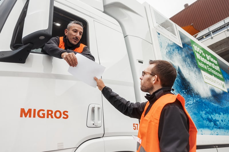 Logistik Transport Lastwagenfahren
