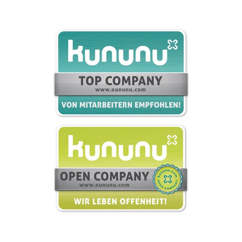 kununu Open Company und Top Company Gütesiegel 