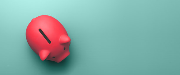 Rotes Sparschwein